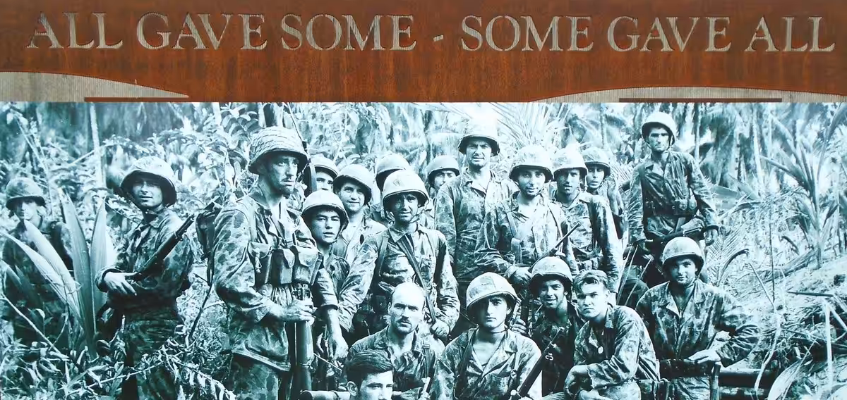 All Gave Some &mdash; Some Gave All war memorial mural